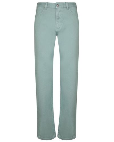 Zegna Roccia Straight-leg Jeans - Green