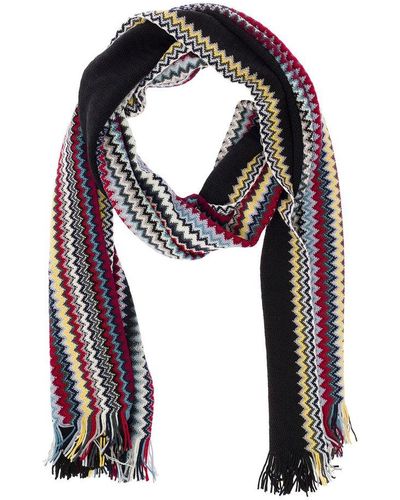 Missoni Zigzag Knit Fringed Scarf - Multicolor