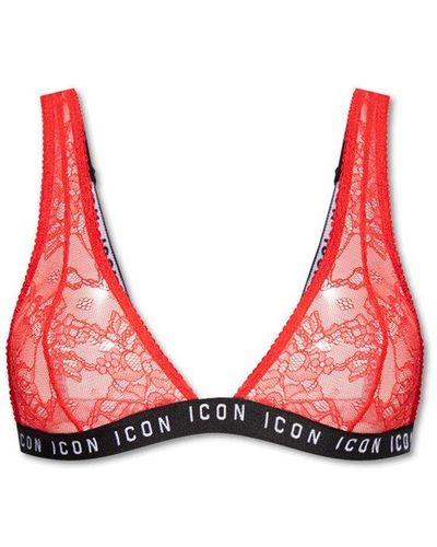 DSquared² Red Lace Bra