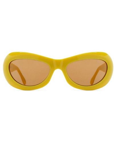 Marni Field Of Rushes Cat-yeye Frame Sunglasses - Yellow