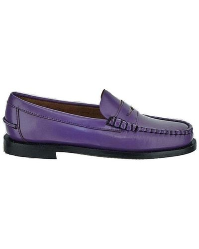 Sebago Round-toe Slip-on Loafers - Purple
