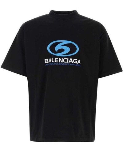 Balenciaga Logo-printed T-shirt, - Black