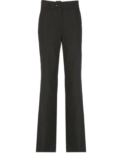 Dries Van Noten Straight-leg Belted Tailored Trousers - Black