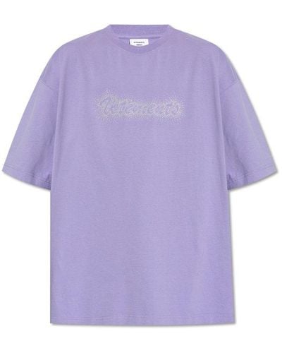 Vetements Oversize T-shirt, - Purple