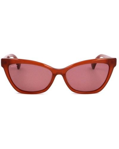 Max Mara Cat-eye Frame Sunglasses - Red
