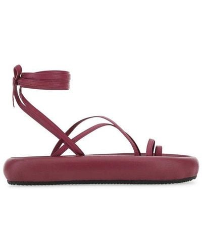 Isabel Marant Omea Lace-up Sandals - Purple