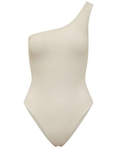 Lido One-shoulder One-piece Swimuit - White