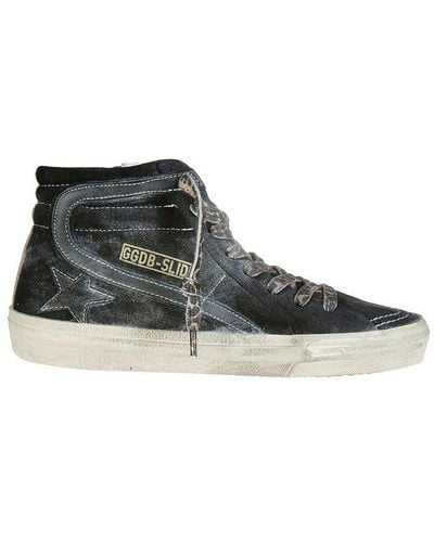 Golden Goose Slide High-top Lace-up Trainers - Black