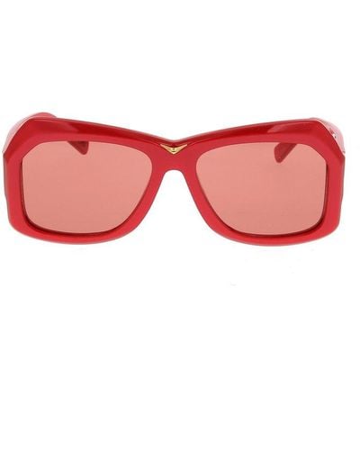 Marni Geometric Frame Tiznit Sunglasses - Red