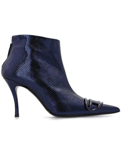 DIESEL D-venus Heeled Ankle Boots - Blue