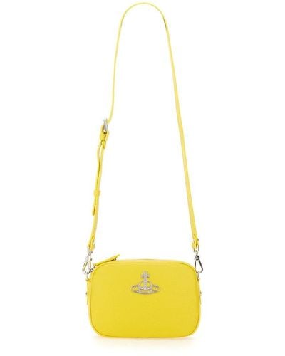 Vivienne Westwood Anna Orb-plaque Zipped Camera Bag - Yellow