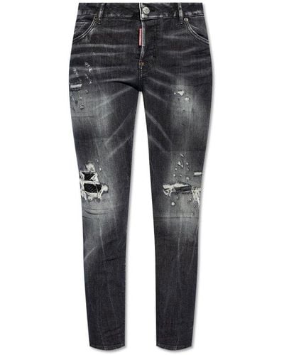 DSquared² Cool Girl Distressed Jeans - Black