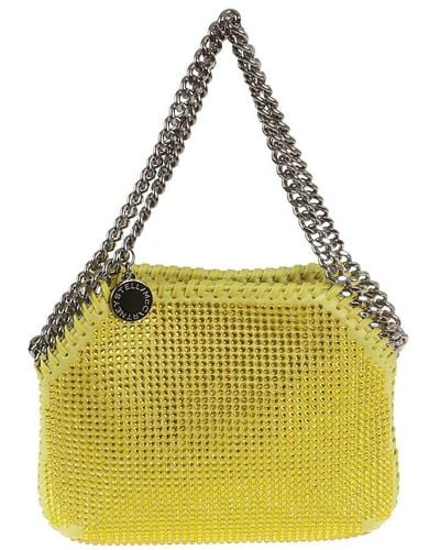 Stella McCartney Falabella Embellished Mini Tote Bag - Yellow