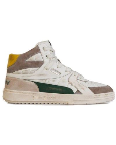 Palm Angels College Mid-top Sneakers - White