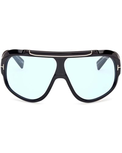 Tom Ford Shield Frame Sunglasses - Black