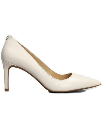 MICHAEL Michael Kors Alina Pointed Toe Court Shoes - Natural