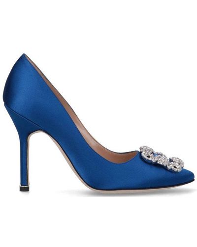 Manolo Blahnik 'hangisi' Court Shoes - Blue