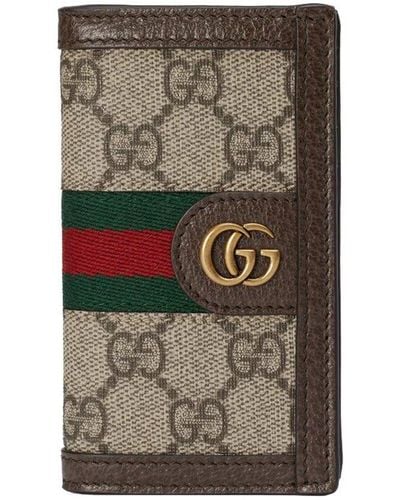 Gucci Logo Embroidered Bifold Wallet - Gray