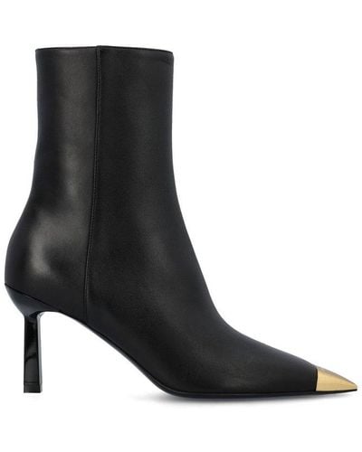 Ferragamo Pointed-toe Side-zip Boots - Black