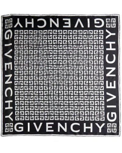 Givenchy 4g Pattern Square Scarf - Black