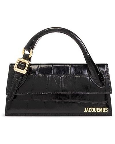 Jacquemus Long Signature Buckled Handbag - Black