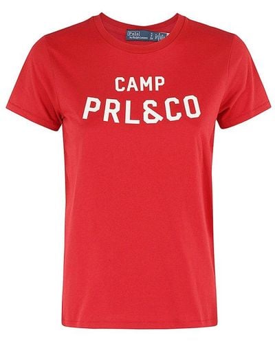Polo Ralph Lauren Camp Crewneck T-shirt - Red