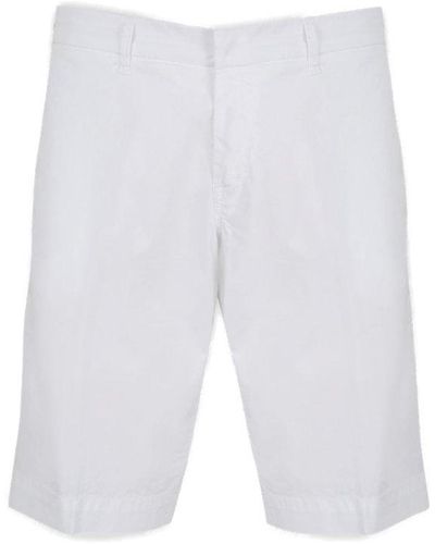 Fay Straight Leg Bermuda Shorts - White