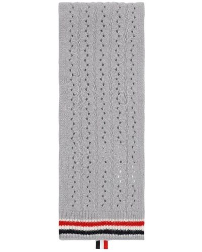 Thom Browne Wool Scarf - Gray