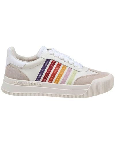 DSquared² New Jersey Lace-up Sneakers - White