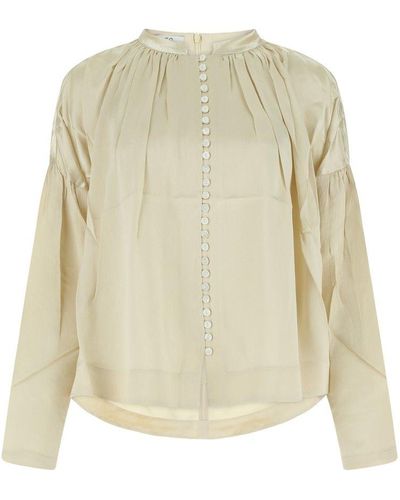 Co. Drop Shoulder Blouse - Natural