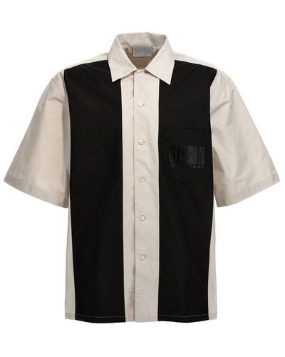 VTMNTS Short-sleeved Bowling Shirt - Black