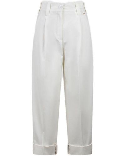 Herno Delon Pleated Trousers - White