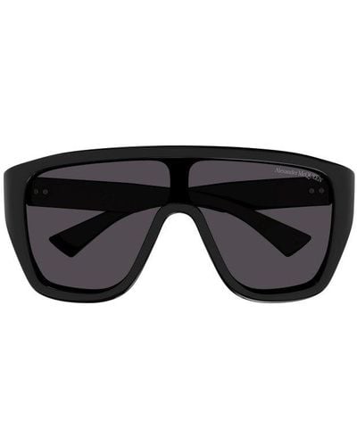 Alexander McQueen Aviator Frame Sunglasses - Black