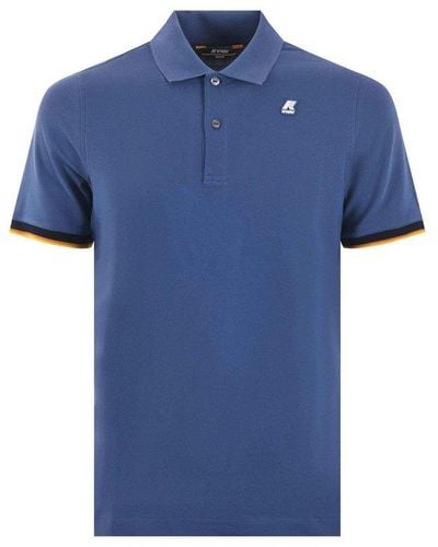 K-Way Short-sleeved Polo Shirt - Blue
