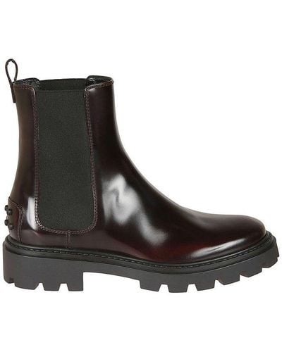 Tod's Round-toe Chelsea Boots - Black