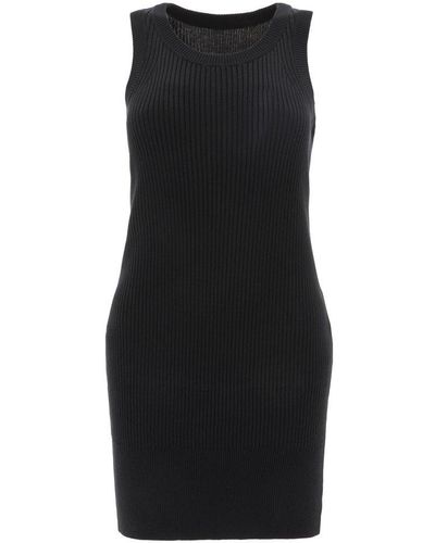 Sacai Ribbed Dress - Black