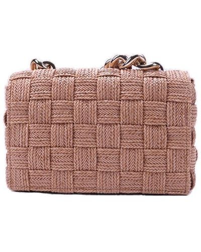 Casadei Braided Chain-linked Shoulder Bag - Pink