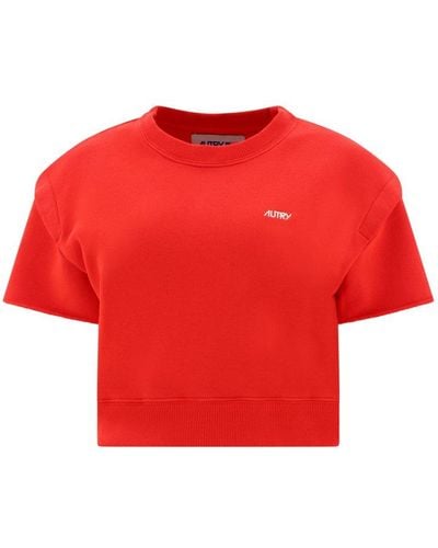 Autry Boxy Fit Swearshirt - Red