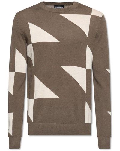 Emporio Armani Wool Sweater - Brown