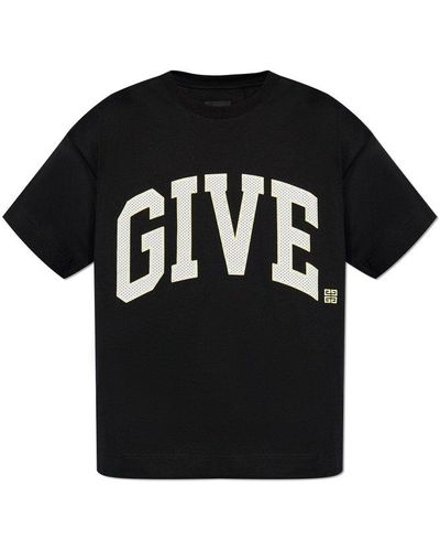 Givenchy 4g Embroidered Crewneck T-shirt - Black