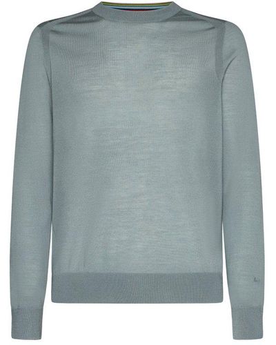 Paul Smith Crewneck Knitted Sweater - Blue