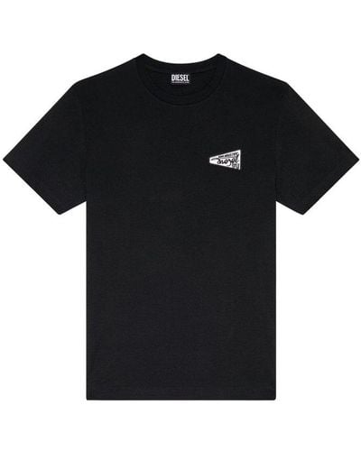 DIESEL T-diegor Logo Patch T-shirt - Black