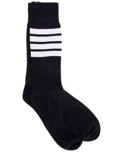Thom Browne 4-bar Crew Socks - Black