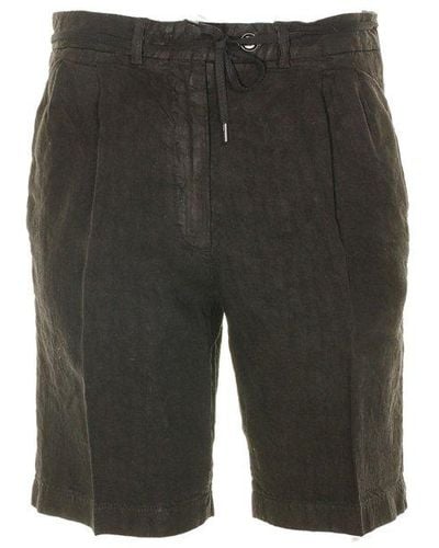 Aspesi Tie-waist Straight Fit Shorts - Gray