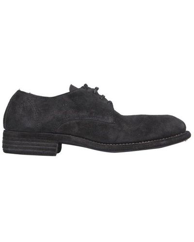 Guidi Derby Lace-up Shoes - Black