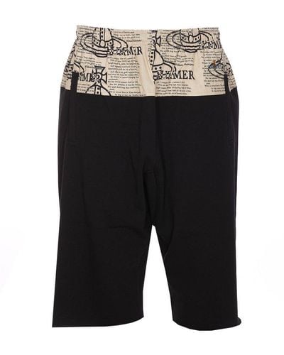 Vivienne Westwood Elasticated Waistband Kung Fu Shorts - Black