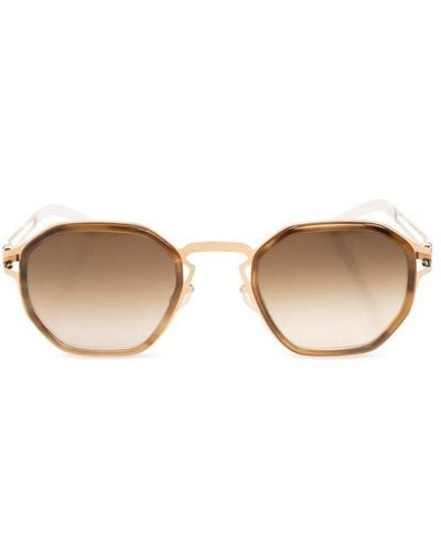 Mykita Gia Geometric-frame Sunglasses - Metallic