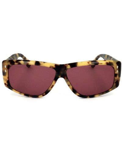 Isabel Marant Geometric Frame Sunglasses - Multicolour