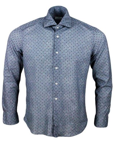 Sonrisa Polka Dot Printed Button-up Shirt - Blue