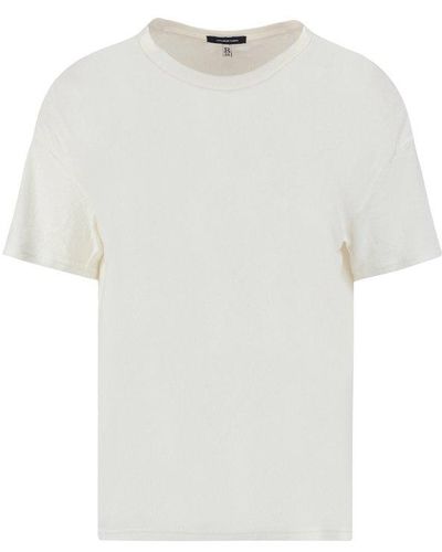 R13 Brooklyn-printed Crewneck T-shirt - White